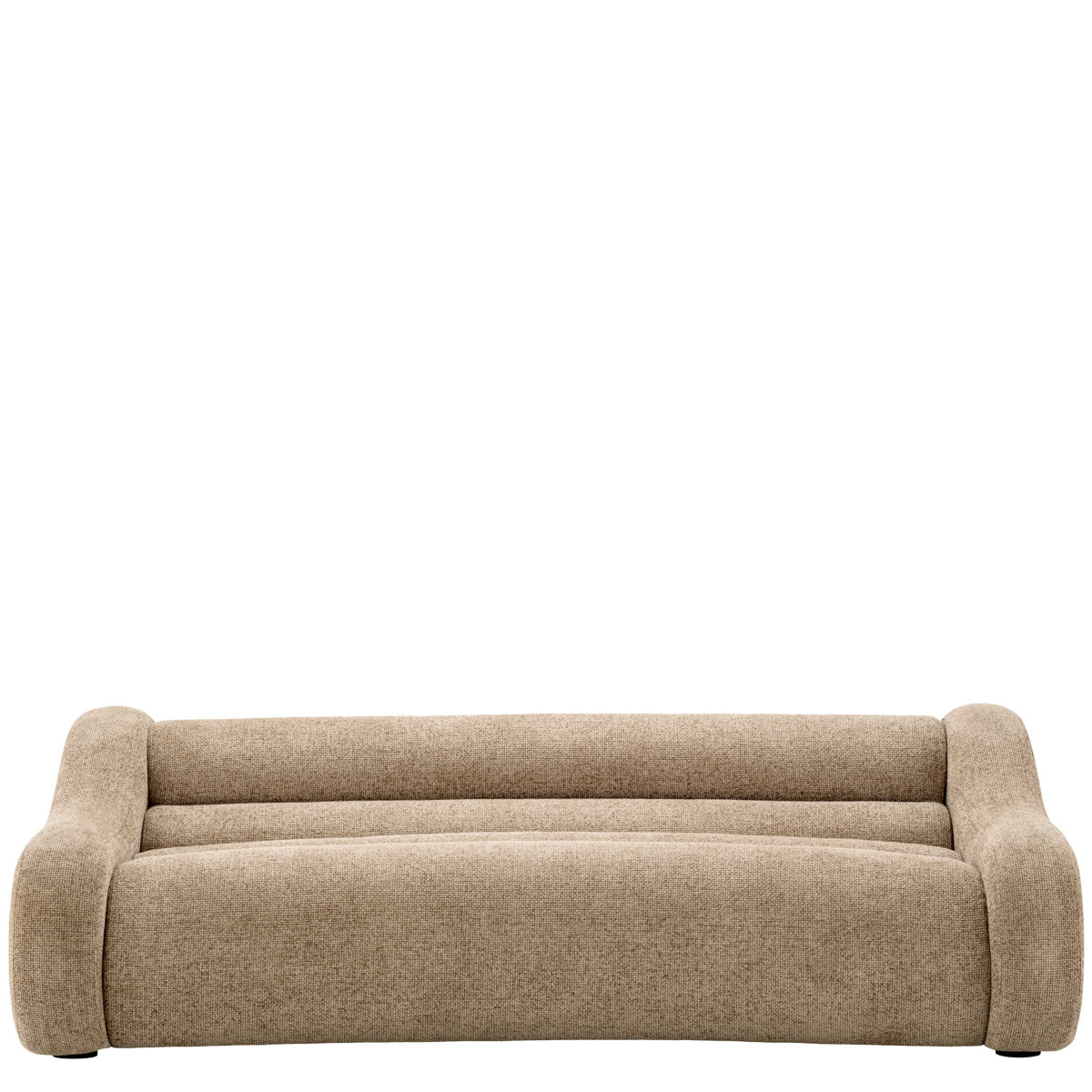 Eichholtz Sofa Carbone Lyssa Sand upholstery exudes comfort and style. Create a captivating focal point in your living