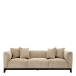Eichholtz Sofa Corso black finish base against the neutral tone fabric adds a modern touch to this classic