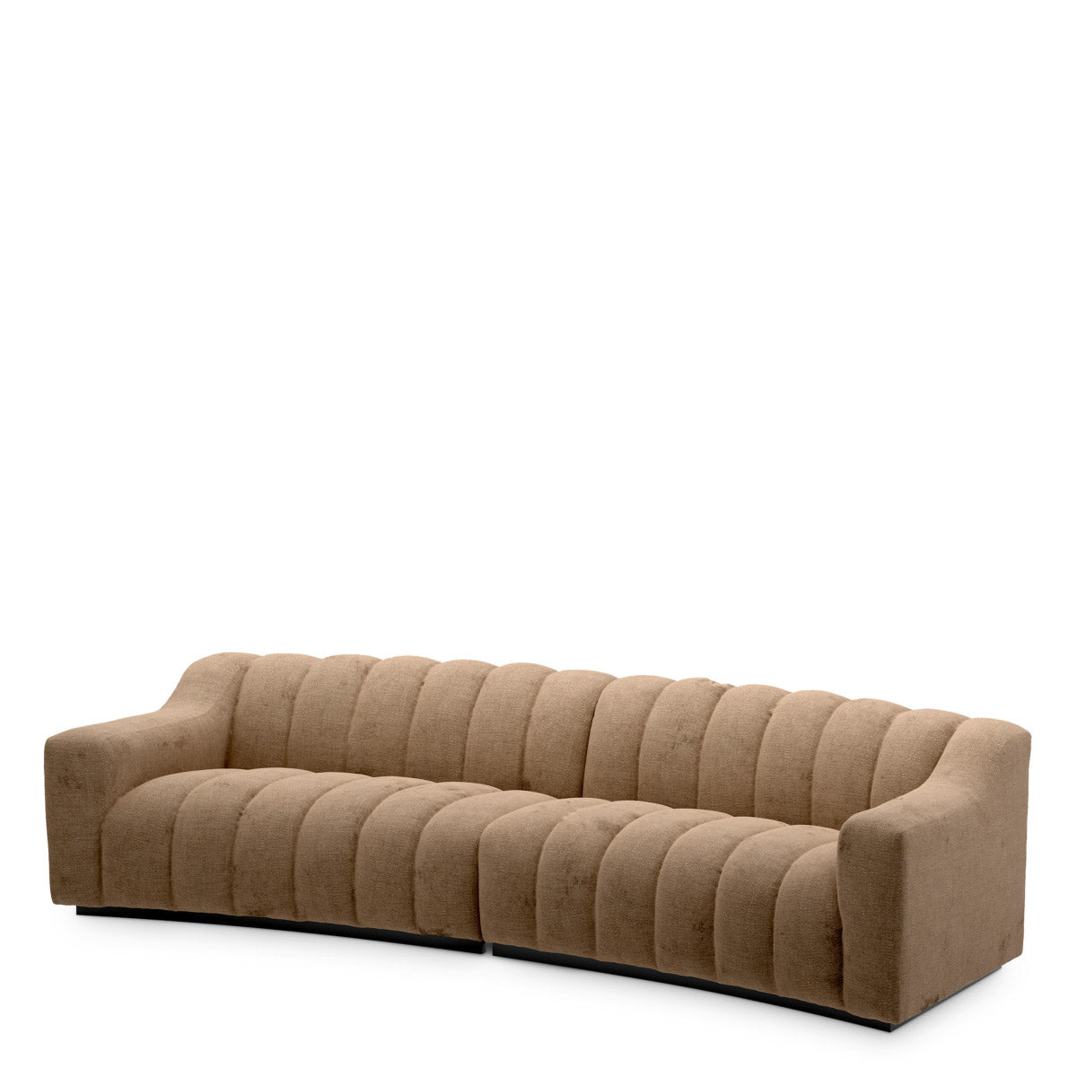 Eichholtz Sofa Kelly L "Framed by graceful curves, Sofa Kelly L Stratfort warm grey is finished in a warm