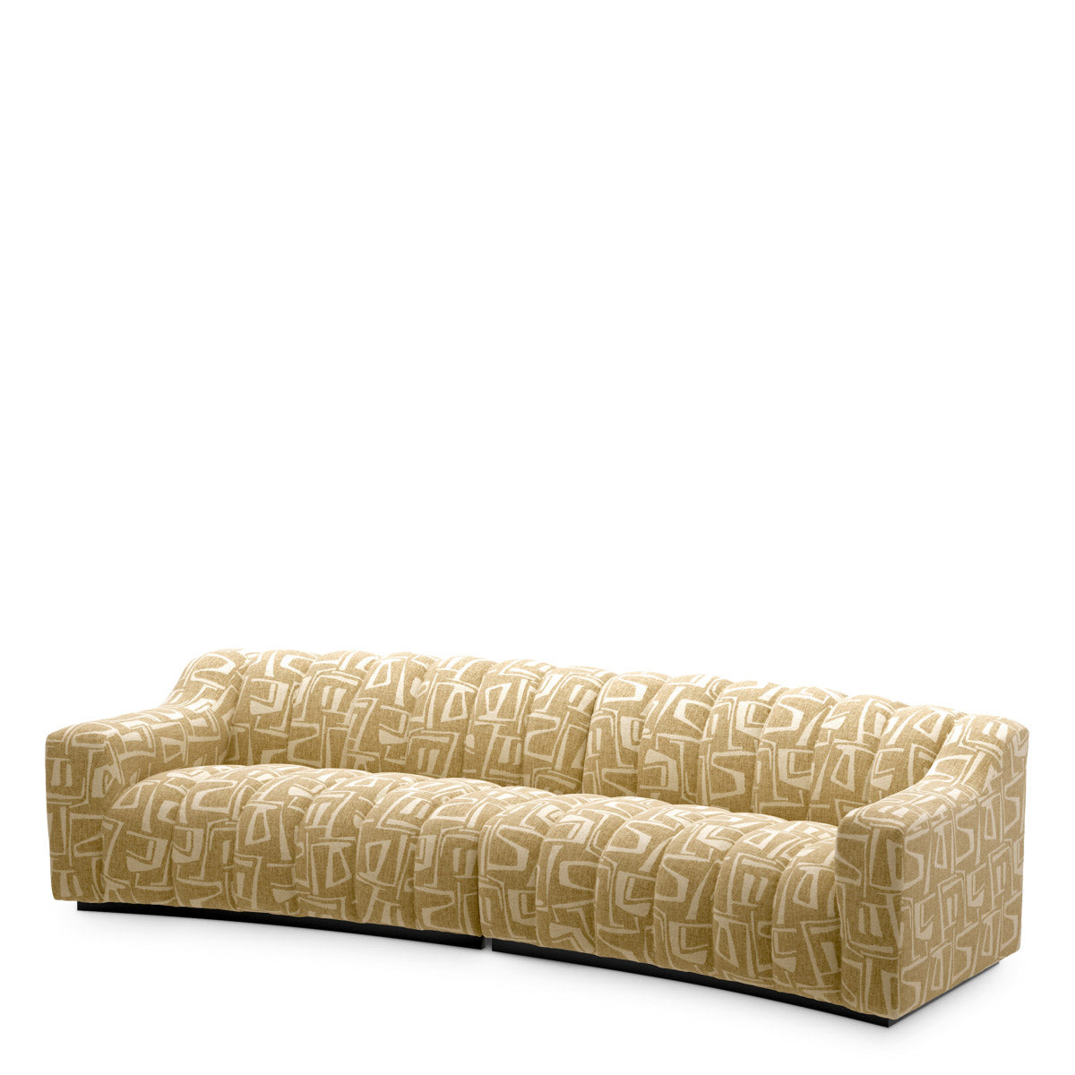 Eichholtz Sofa Kelly L "Soft light brown upholstery accentuates the sculptural form of Sofa Kelly L Davenport light brown,
