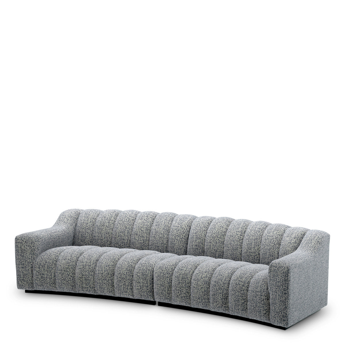 Eichholtz Sofa Kelly L "Striking blue upholstery complements the fluid contours of Sofa Kelly L Montclair blue, creating a