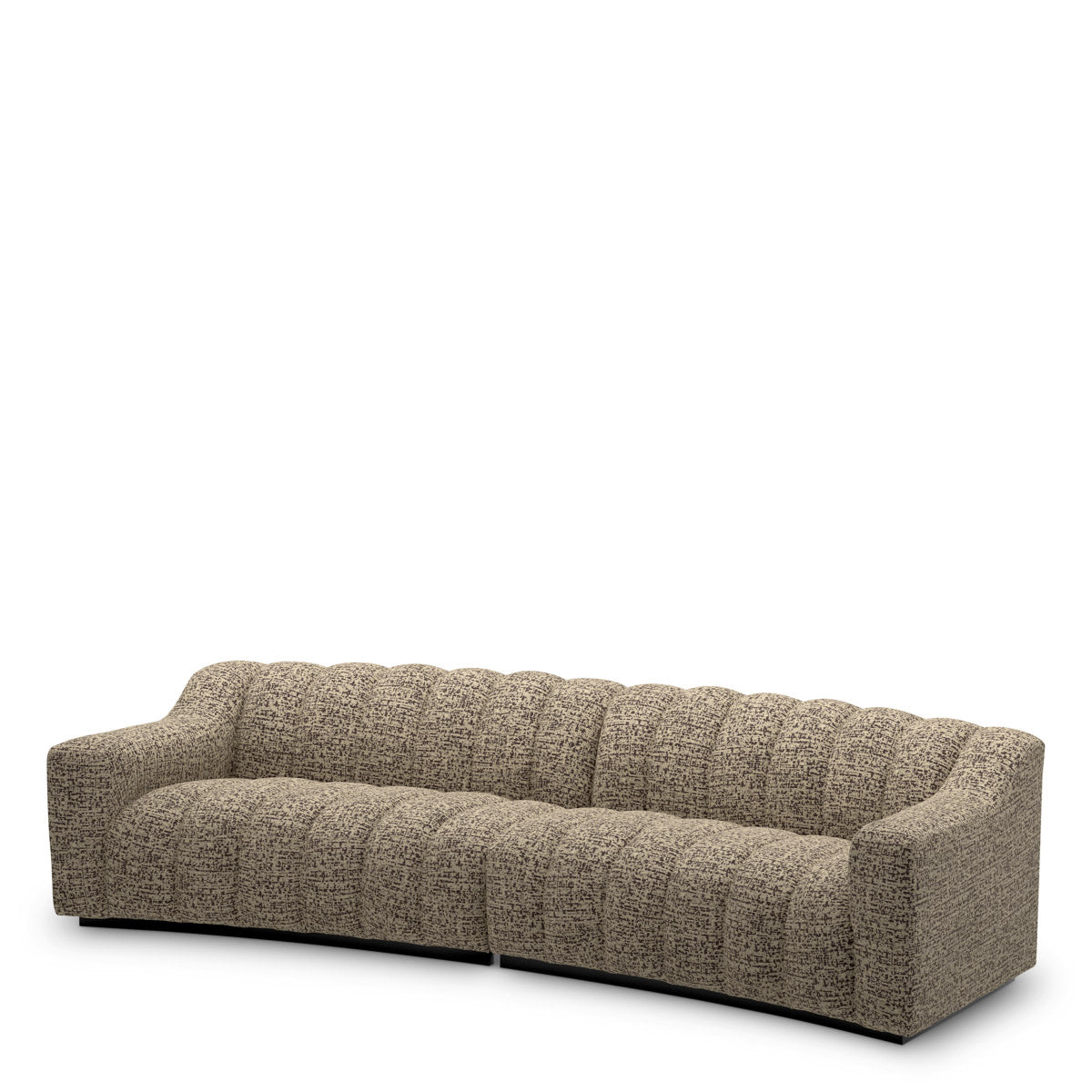 Eichholtz Sofa Kelly L "Sofa Kelly L Montclair dark brown pairs its sculptural curves with rich dark brown fabric,