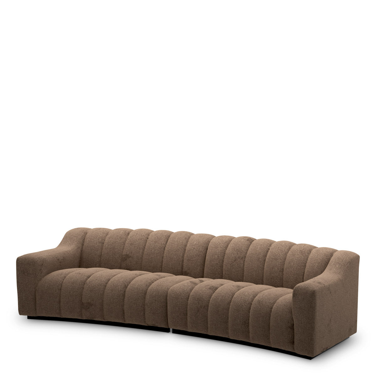 Eichholtz Sofa Kelly L "In a rich brown shade, Sofa Kelly L Hastings brown displays a sculptural profile with