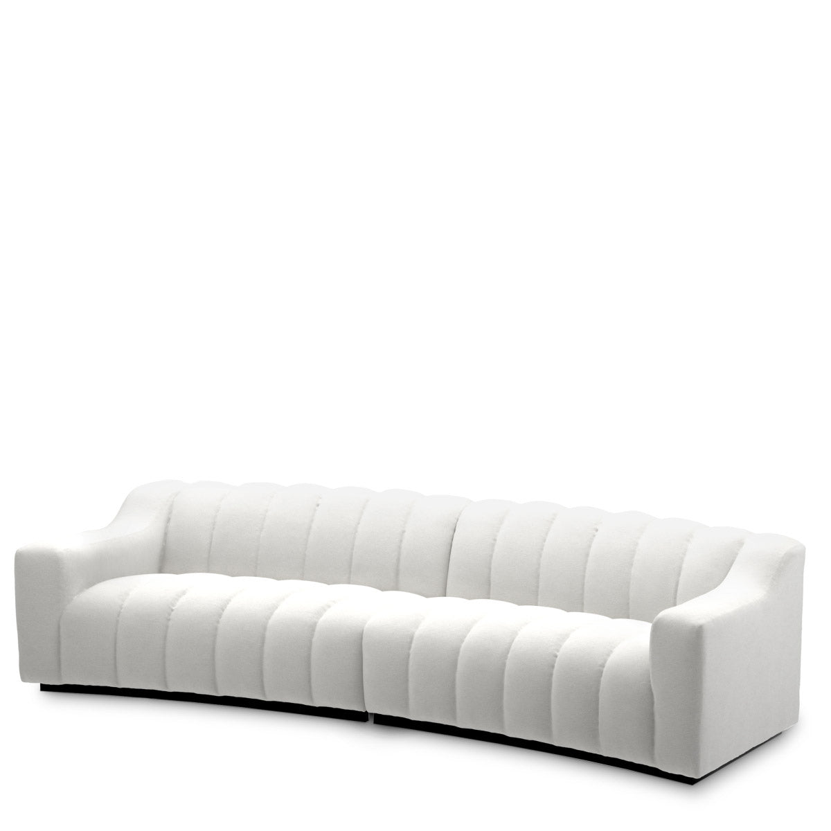 Eichholtz Sofa Kelly L "Sofa Kelly L is presented in muslin white, emphasising its flowing silhouette and deep stitched