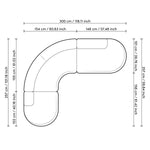 Eichholtz Sofa BjÃ¶rn L boasts an air of serenity and comfort. In the enchanting Lyssa Sand shade perfectly complemented