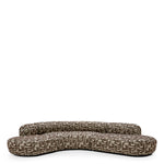 Eichholtz Sofa BjÃ¶rn L curves and covered in elegant brown fabric, this sofa fits seamlessly into both minimalist and