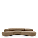 Eichholtz Sofa BjÃ¶rn L and fully upholstered in dark warm brown-coloured fabric, this sumptuous sofa matches with both modern