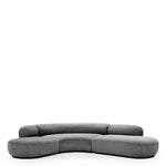 Eichholtz Sofa BjÃ¶rn L a blue tone fabric and designed with natural curves, this sumptuous sofa adds versatility and