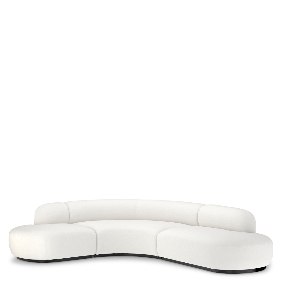 Eichholtz Sofa Björn L "Sofa Björn L appears in muslin white, accentuating its elegant, sculptural lines while allowing for