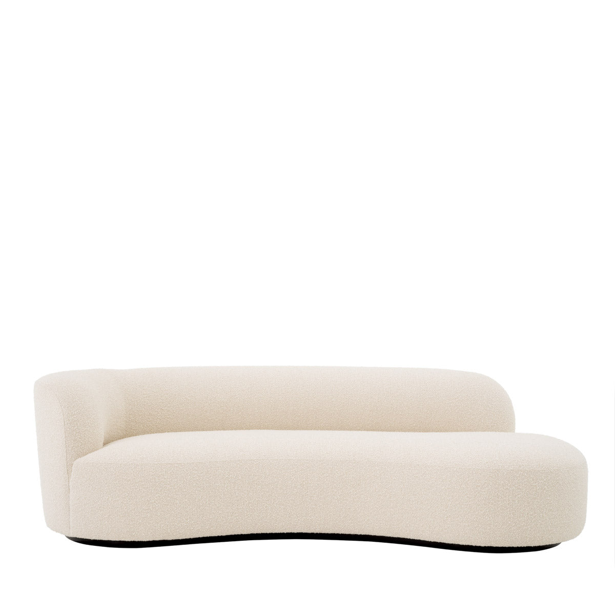 Eichholtz Sofa Morten and upholstered in cream-colored bouclÃ©, this sumptuous sofa complements both modern and traditional settings. Sofa