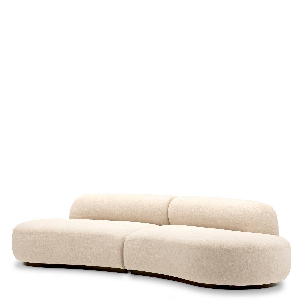 Eichholtz Sofa Björn S "Sofa Björn S Stratfort pearl combines a sculptural, modern shape with soft Stratfort pearl upholstery,