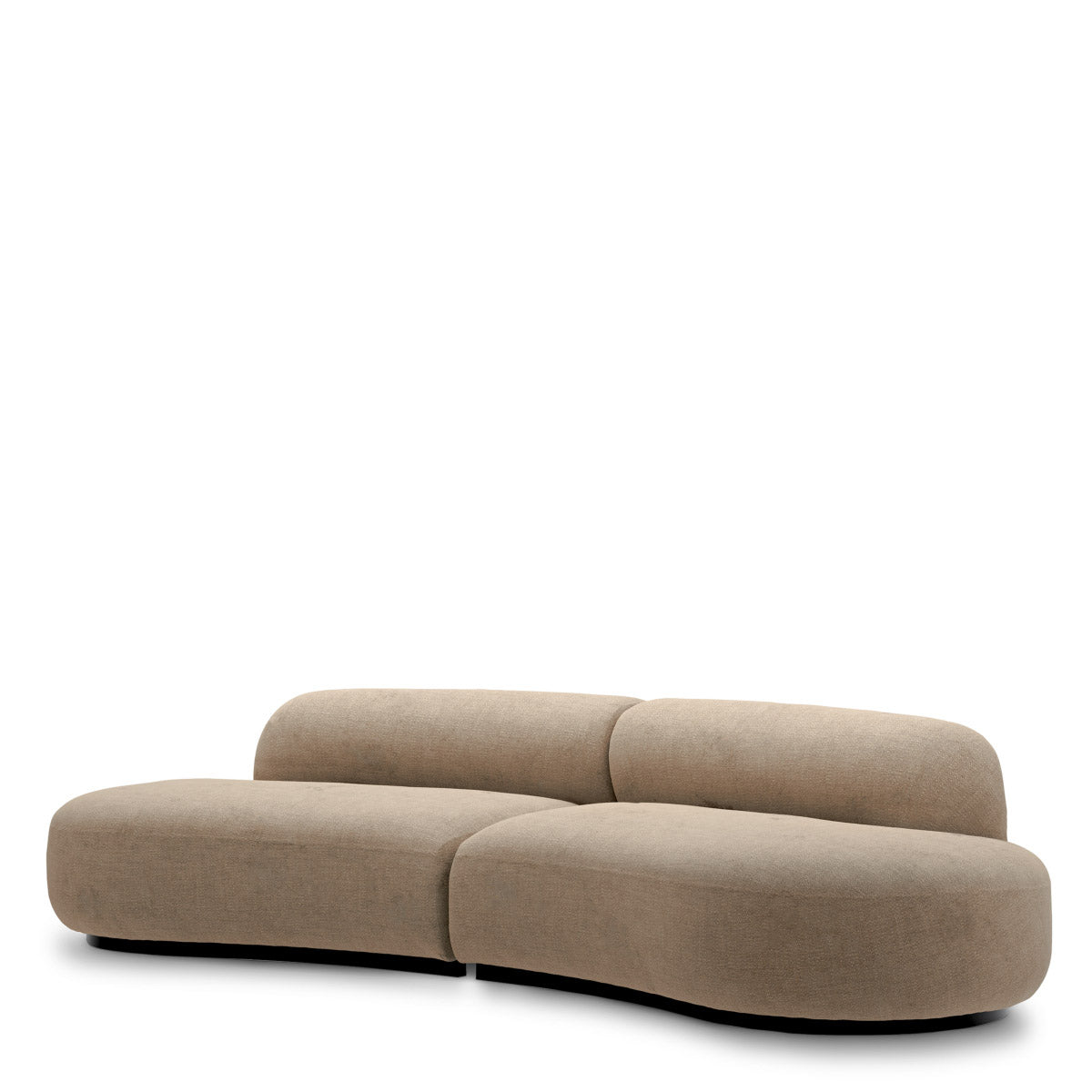 Eichholtz Sofa Björn S "Sofa Björn S Stratfort warm grey features a sculptural, contemporary silhouette wrapped in warm grey