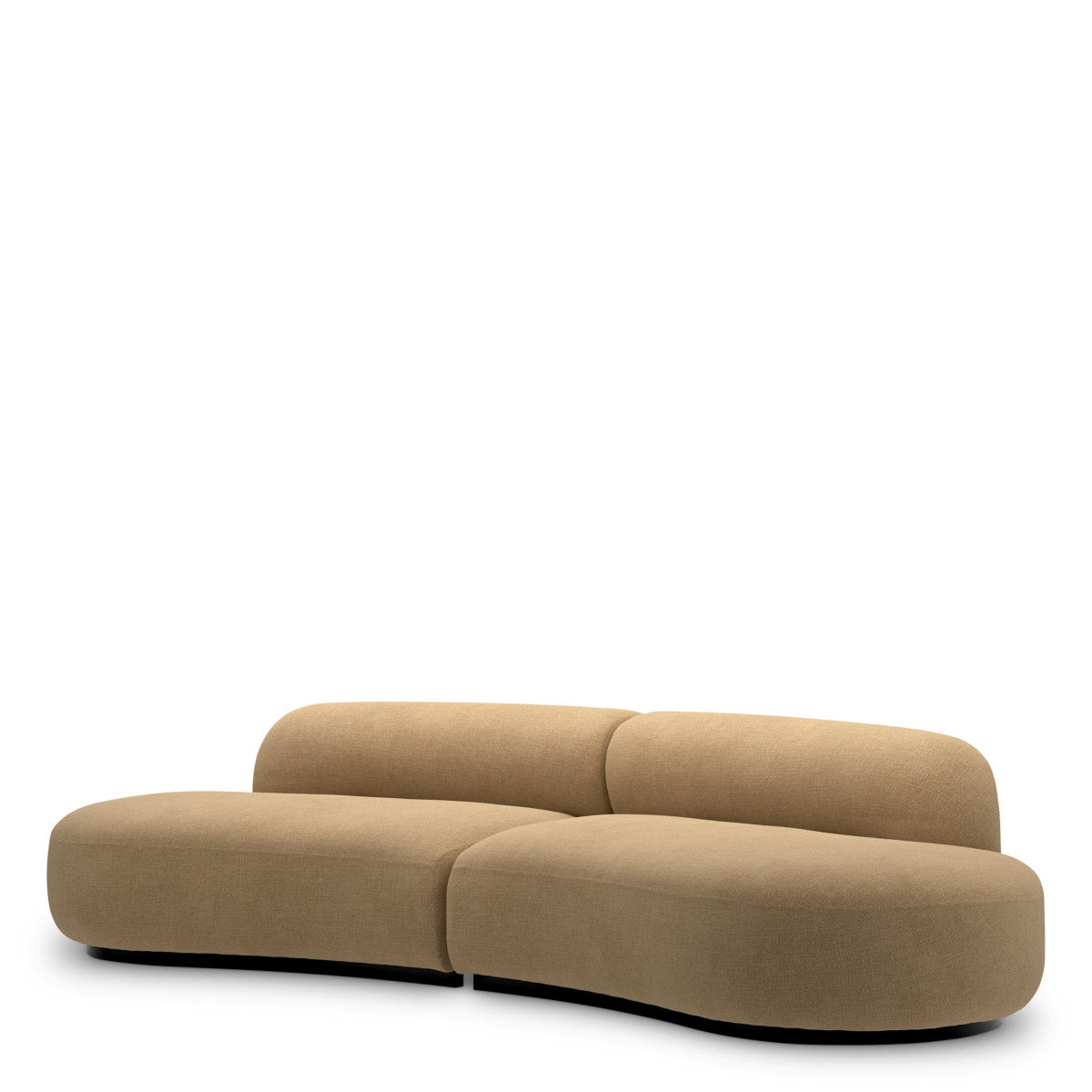 Eichholtz Sofa Björn S "Sofa Björn S Stratfort honey brings a sculptural, modern look with soft honey-colored upholstery that