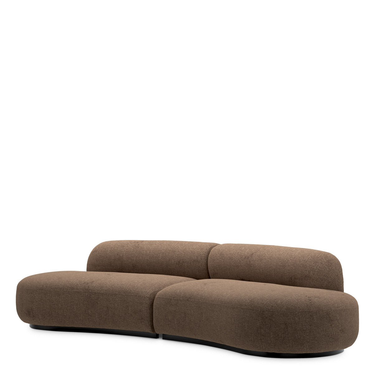 Eichholtz Sofa Björn S "Defined by its rounded silhouette, Sofa Björn S Hastings brown is upholstered in a warm