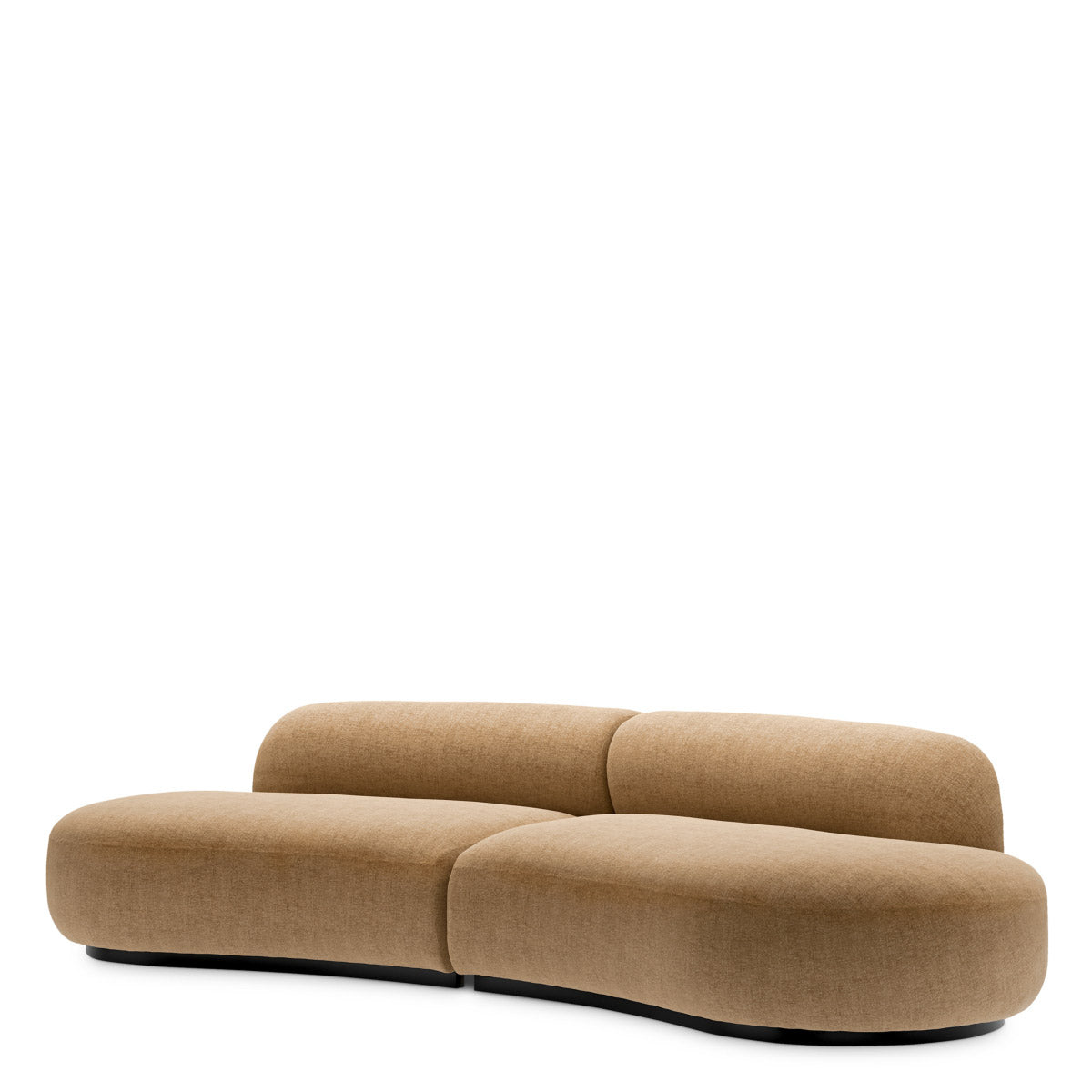 Eichholtz Sofa Björn S "Showcasing a harmonious design, Sofa Björn S Hastings camel pairs soft camel-toned fabric with sculptural