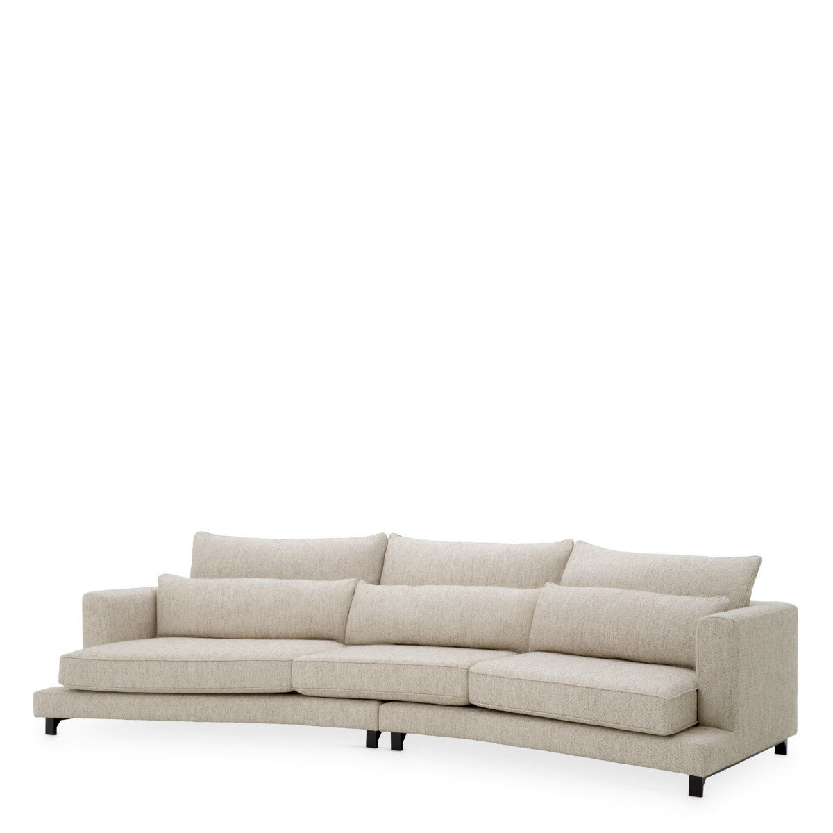 Eichholtz Sofa Savarana Indulge in the sophistication of the Eichholtz Savarana Sofa, finished in a Splendor light grey