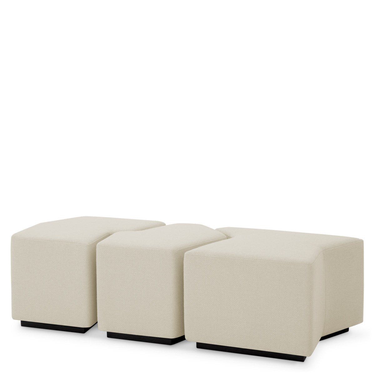 Eichholtz Stool Filbert set of 3 Discover the playful elegance of the Eichholtz Stool Filbert set of 3. Upholstered in the