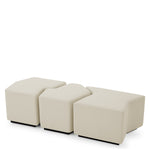 Eichholtz Stool Filbert set of 3 for a statement in any luxury interior. Dimensions W 27.5" D 20.0" H 18.0" Expertly