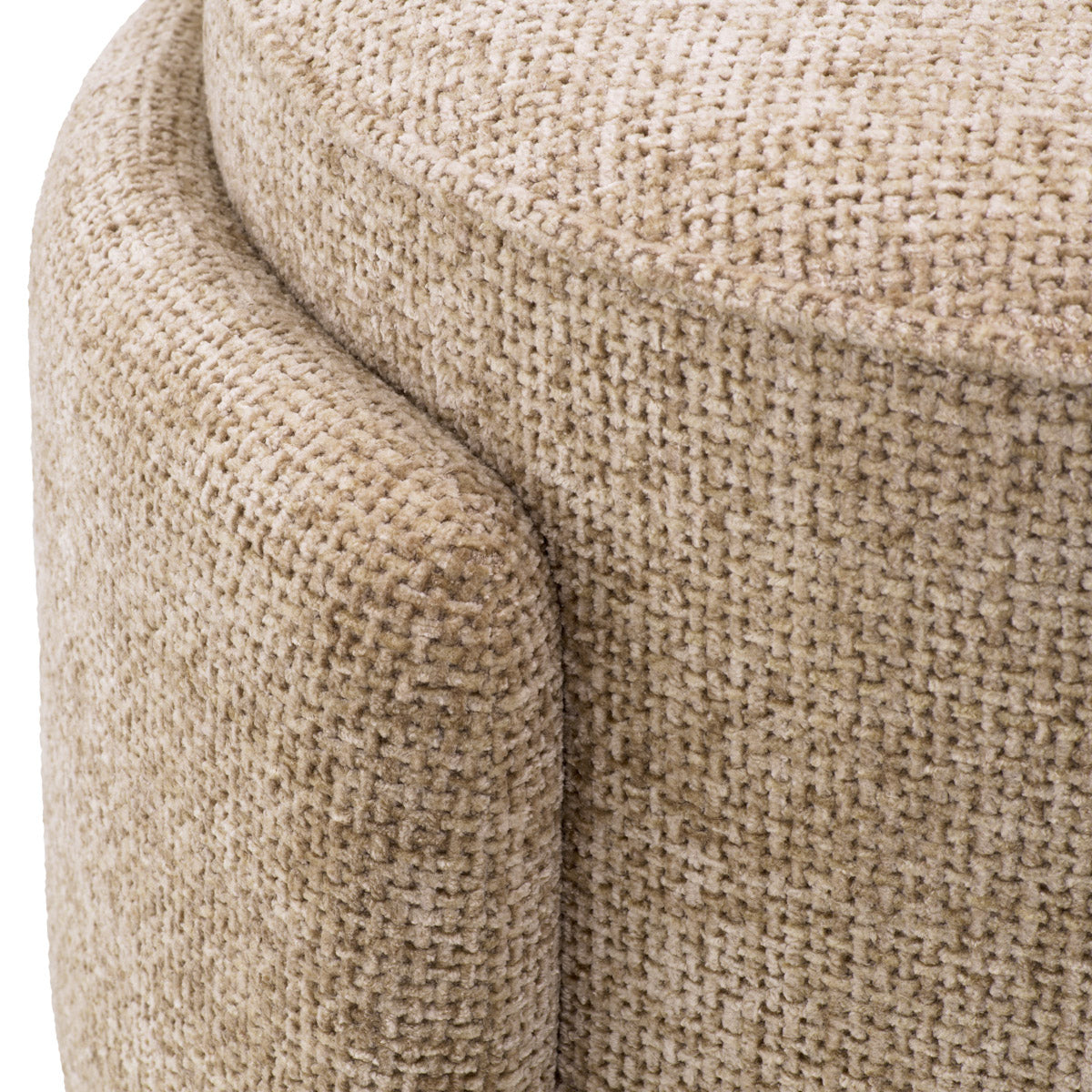 Eichholtz Stool Ortega The Eichholtz Ortega Stool embodies minimalist elegance, enveloped in luxurious Lyssa Sand fabric. A statement .
