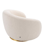 Eichholtz Swivel Chair Brice bouclÃ© fabric and a brushed brass swivel base. Combine it with Sofa Brice for a