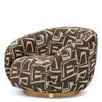 Swivel Chair Brice - Davenport Dark Brown