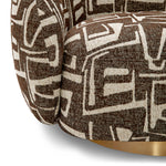 Eichholtz Swivel Chair Brice fabrics crafted from natural and synthetic fibres without sacrificing comfort and style. Options assembled in