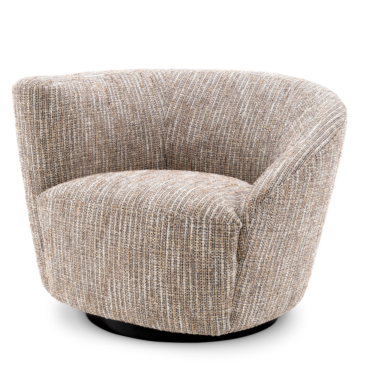 Eichholtz Swivel Chair Colin left Standing out by its a-symmetric back-rest, Swivel Chair Colin left is bound to steal the