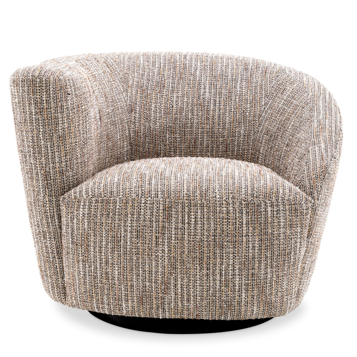 Eichholtz Swivel Chair Colin left both the aesthetic and the atmosphere of your space. Upholstered in Mademoiselle beige, it sits
