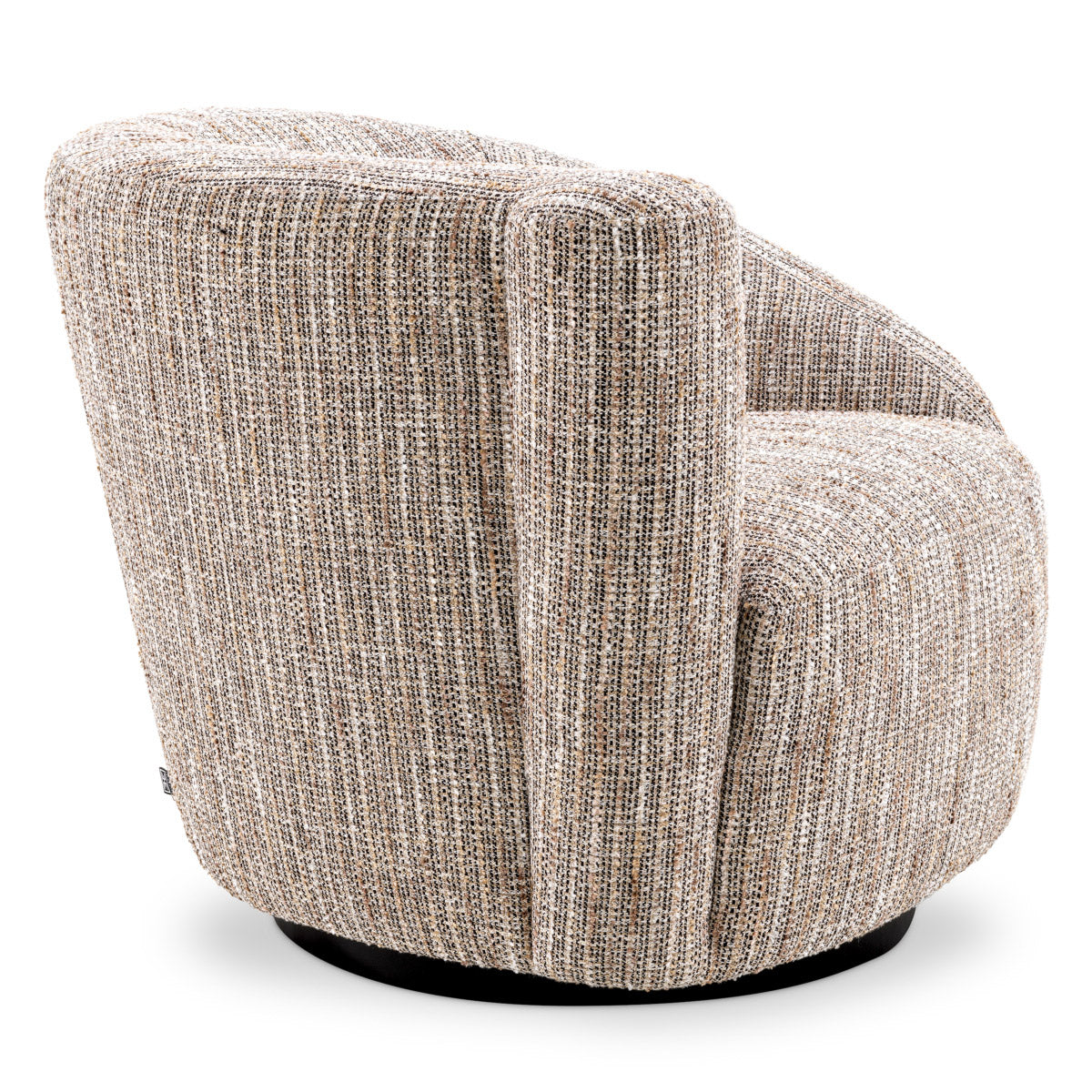 Eichholtz Swivel Chair Colin left atop a black swivel base. Sit back, and enjoy the wonderful seating experience.Â Swivel Chair
