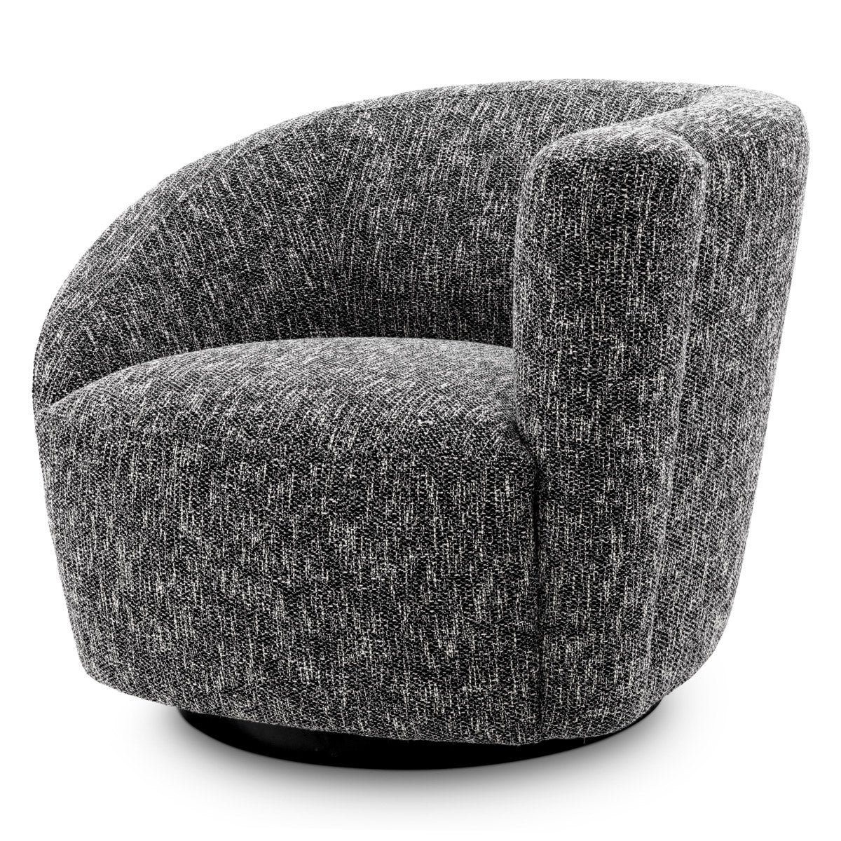 Eichholtz Swivel Chair Colin right Standing out by its a-symmetric back-rest, Swivel Chair Colin right is bound to steal the