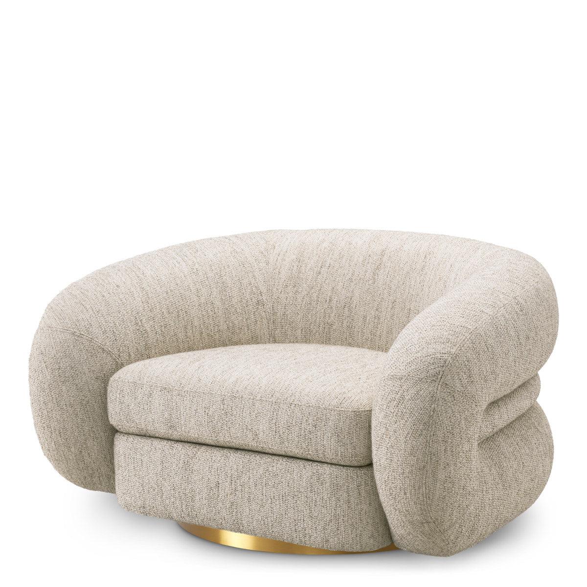 Eichholtz Swivel Chair Cosenza Embrace the swankiness of the Eichholtz Cosenza Swivel Chair, crafted with splendor in light grey