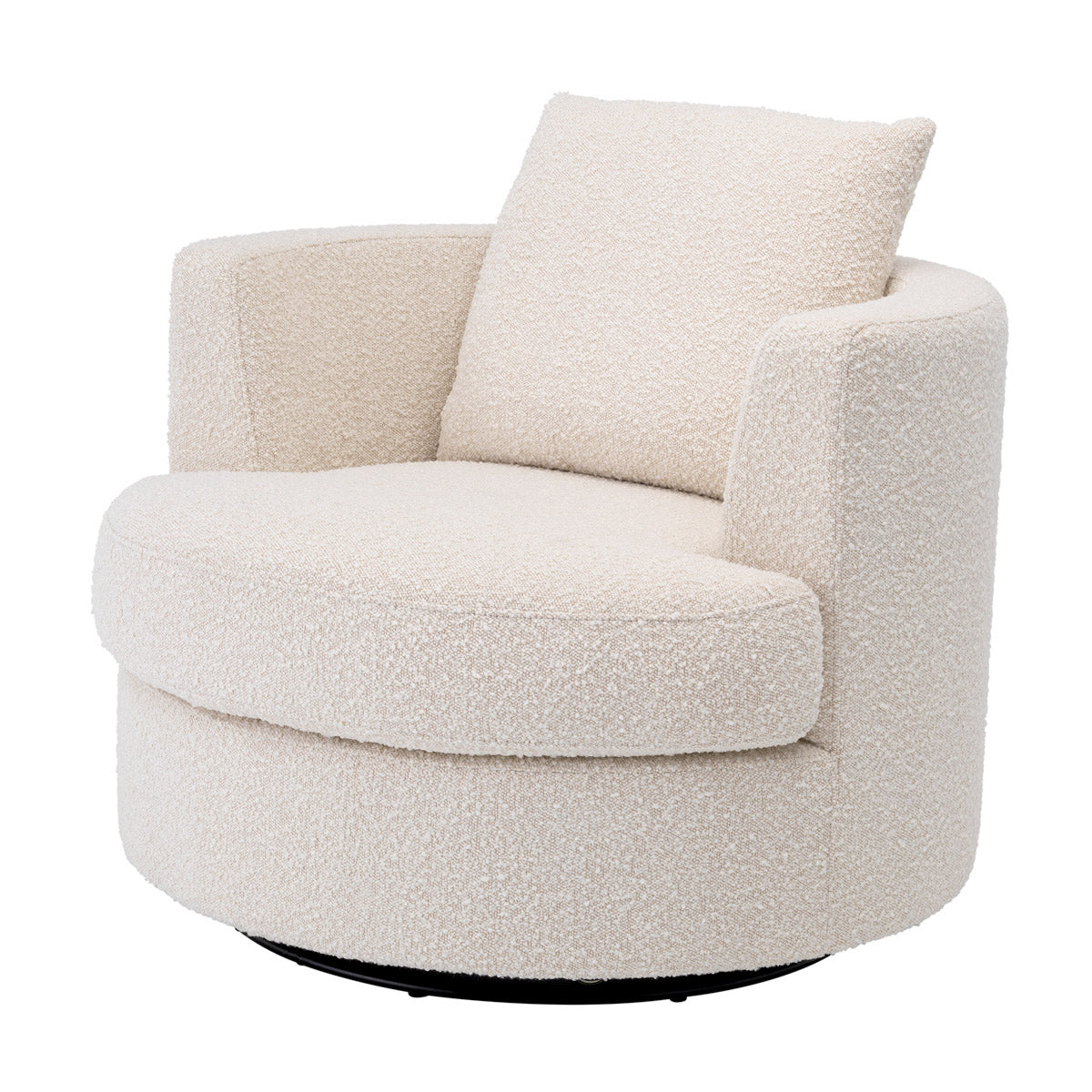 Eichholtz Swivel Chair Felix The round Felix Swivel Chair is a design masterpiece with curving ‘tub' style arms. This