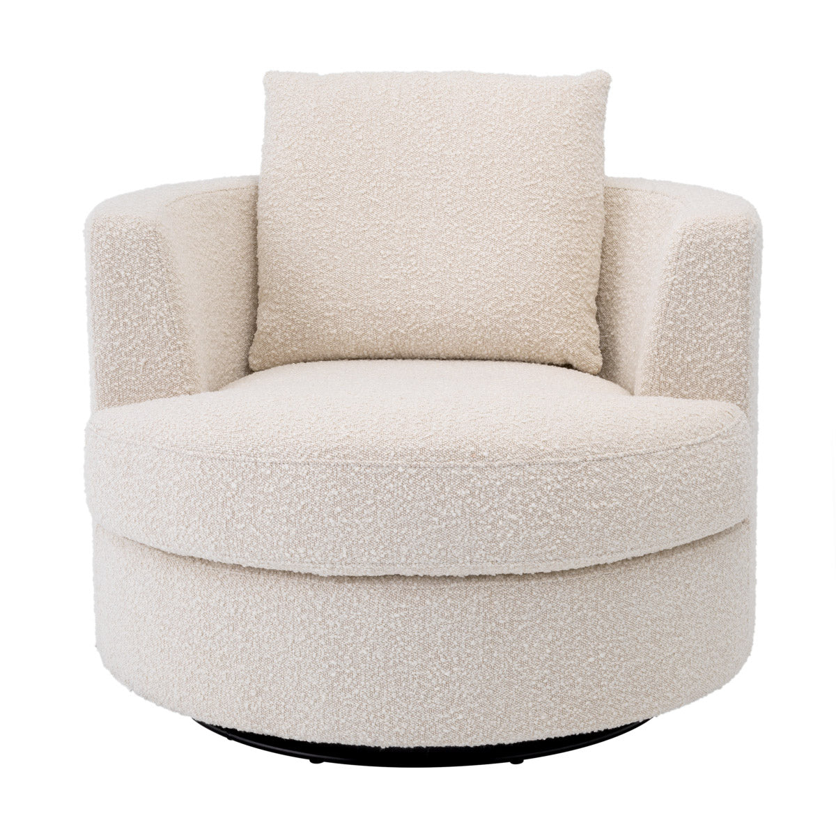 Eichholtz Swivel Chair Felix truly gorgeous swivel chair is skillfully upholstered in cream-coloured bouclÃ©. Its ultra-padded seat and l...