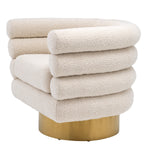 Eichholtz Swivel Chair Maguire Art Deco design style from the 1930s that is characterised by soft curving forms and