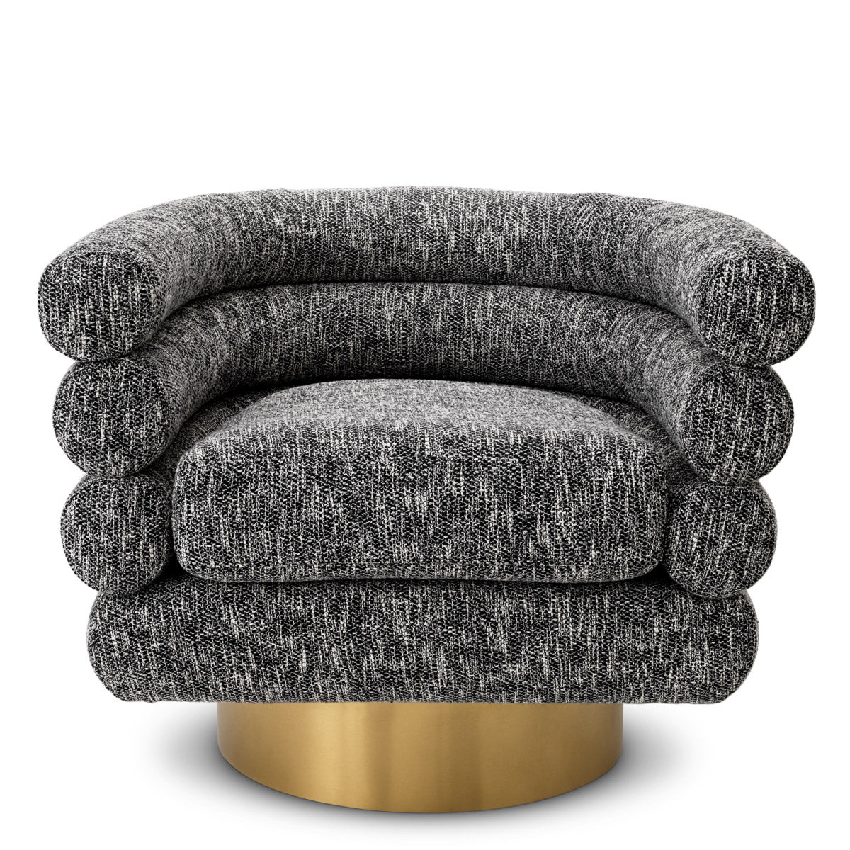 Eichholtz Swivel Chair Maguire Deco design style from the 1930s, characterised by curvaceous forms and long horizontal lines. Maguire