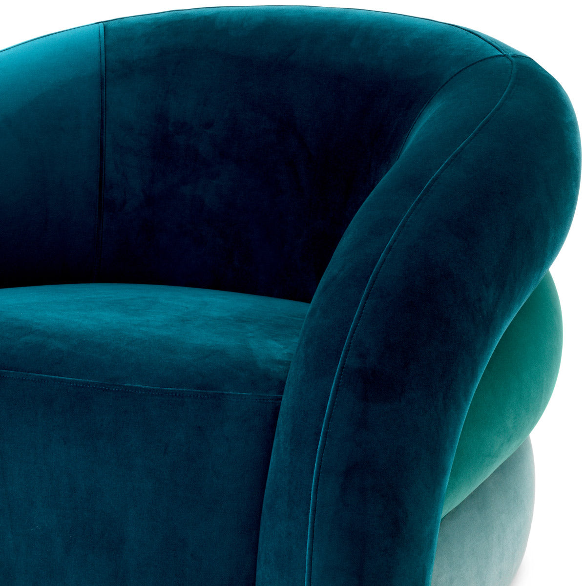 Eichholtz Swivel Chair Novelle different colours: Savona sea green, turquoise and blue. Swivel Chair Novelle Crafted by Eichholtz this