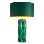 Eichholtz Table Lamp Amarello gold lining. This lamp is a harmonious blend of rich textures and colors, designed to