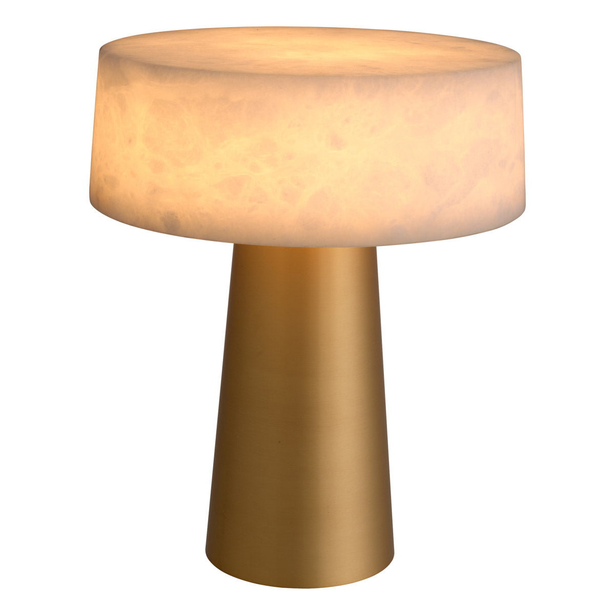 Eichholtz Table Lamp Cinco veining allowing the natural mineral to shine. Aided by an antique brass finish on a