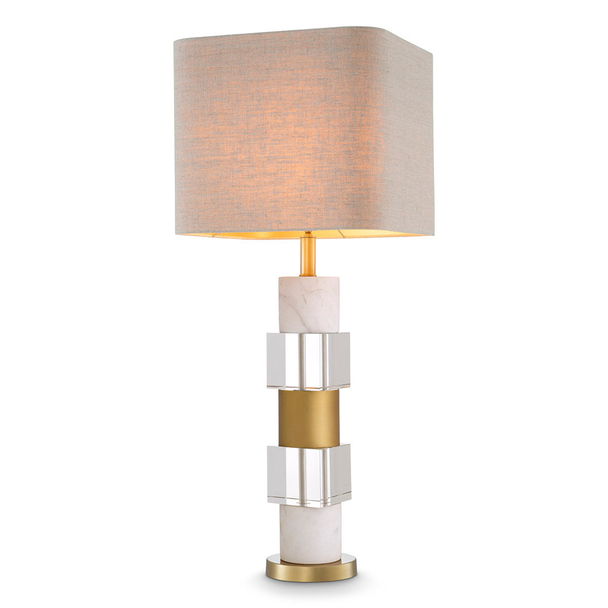 Eichholtz Table Lamp Cullingham Create an elegant contemporary look with the Cullingham Table Lamp. The base consists of two