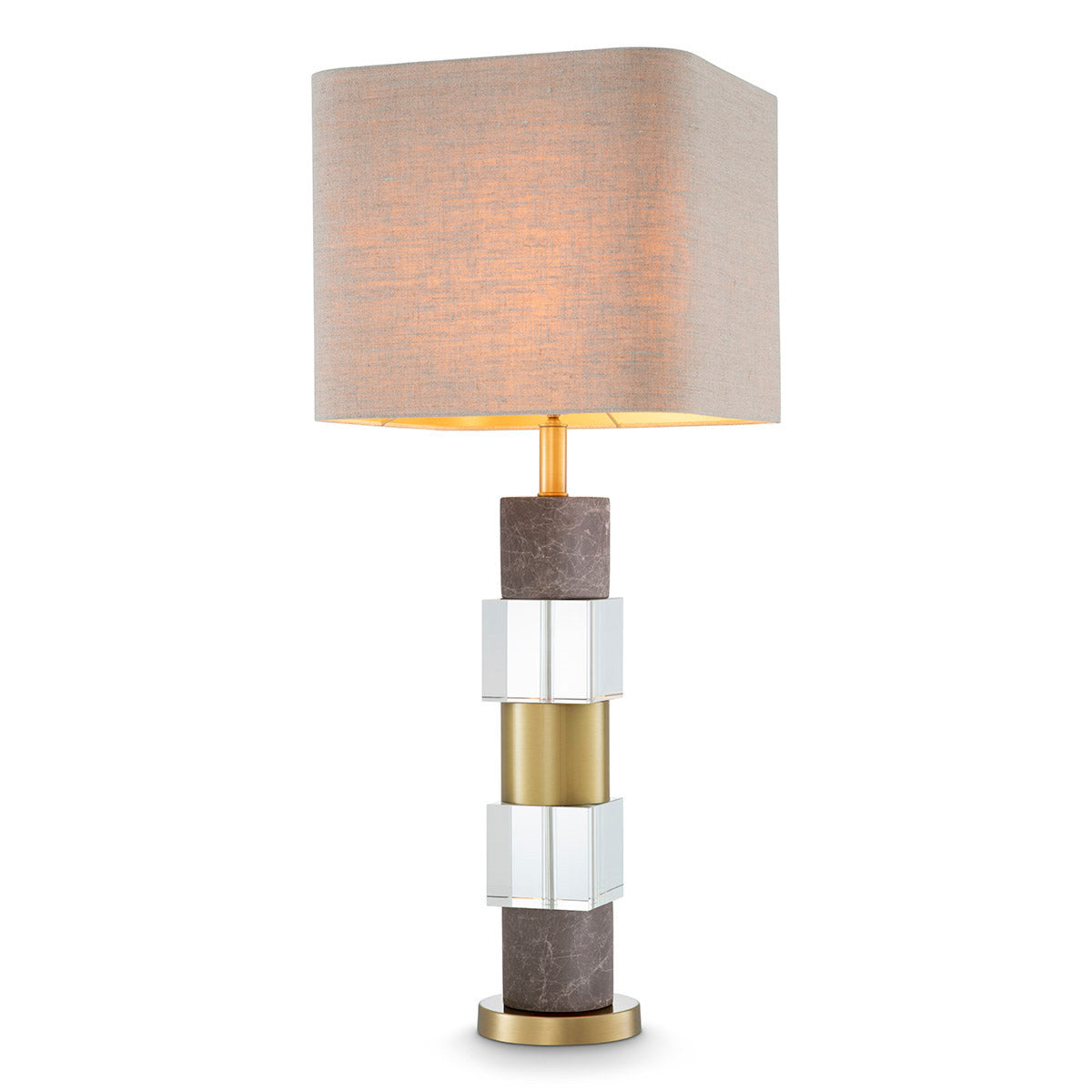 Eichholtz Table Lamp Cullingham Create an elegant contemporary look with the Cullingham Table Lamp. The base consists of two