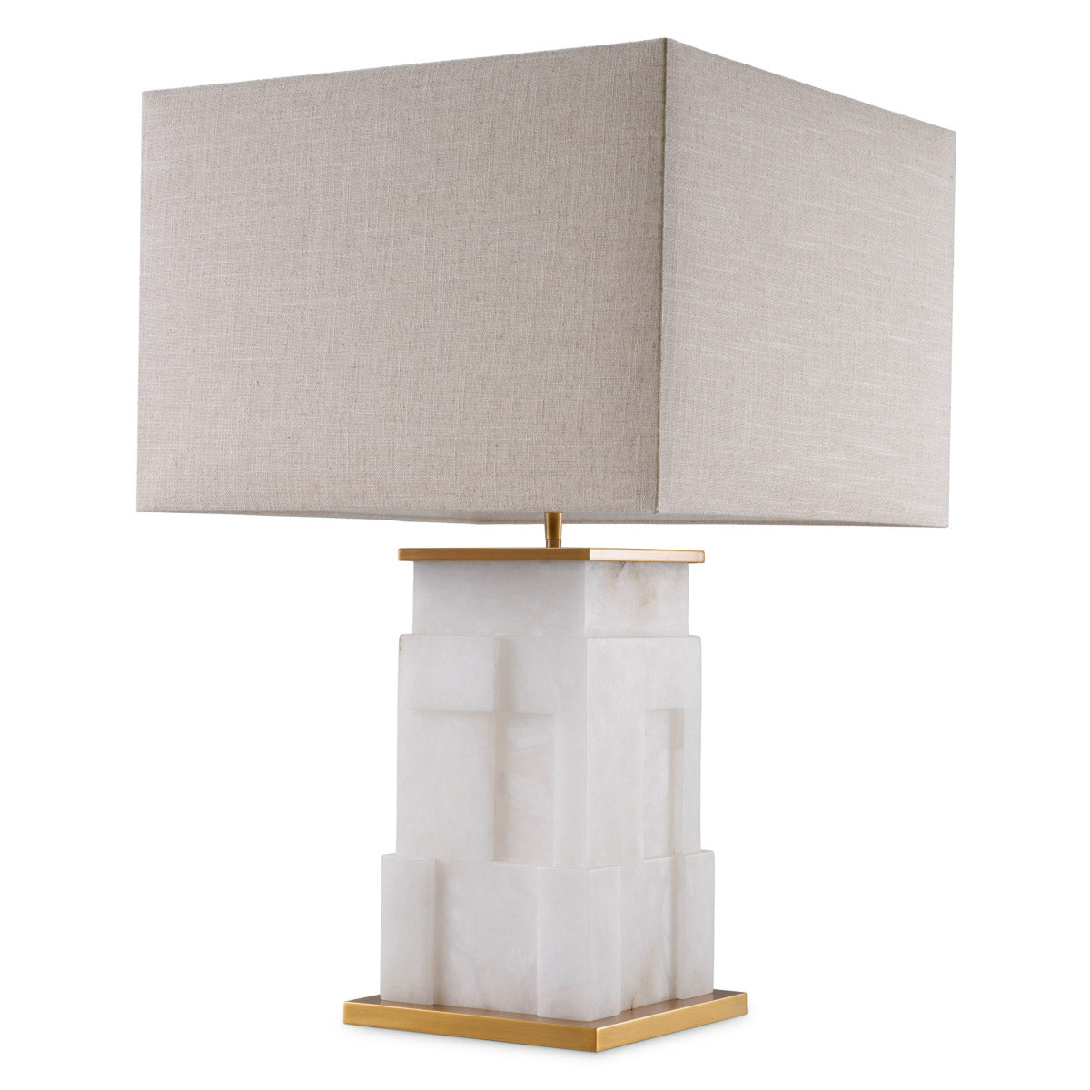 Eichholtz Table Lamp Fabiano refined linen-mix shade. Perfectly crafted for those who appreciate timeless luxury, it transforms any space