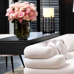 Eichholtz Table Lamp Fraser S with a bronze highlight finish. Unobtrusive but elegant, the frame offers reliable steadiness to the