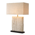 Eichholtz Table Lamp Hathor goddess Hathor, our lamp features a sandstone body with a black granite base and a