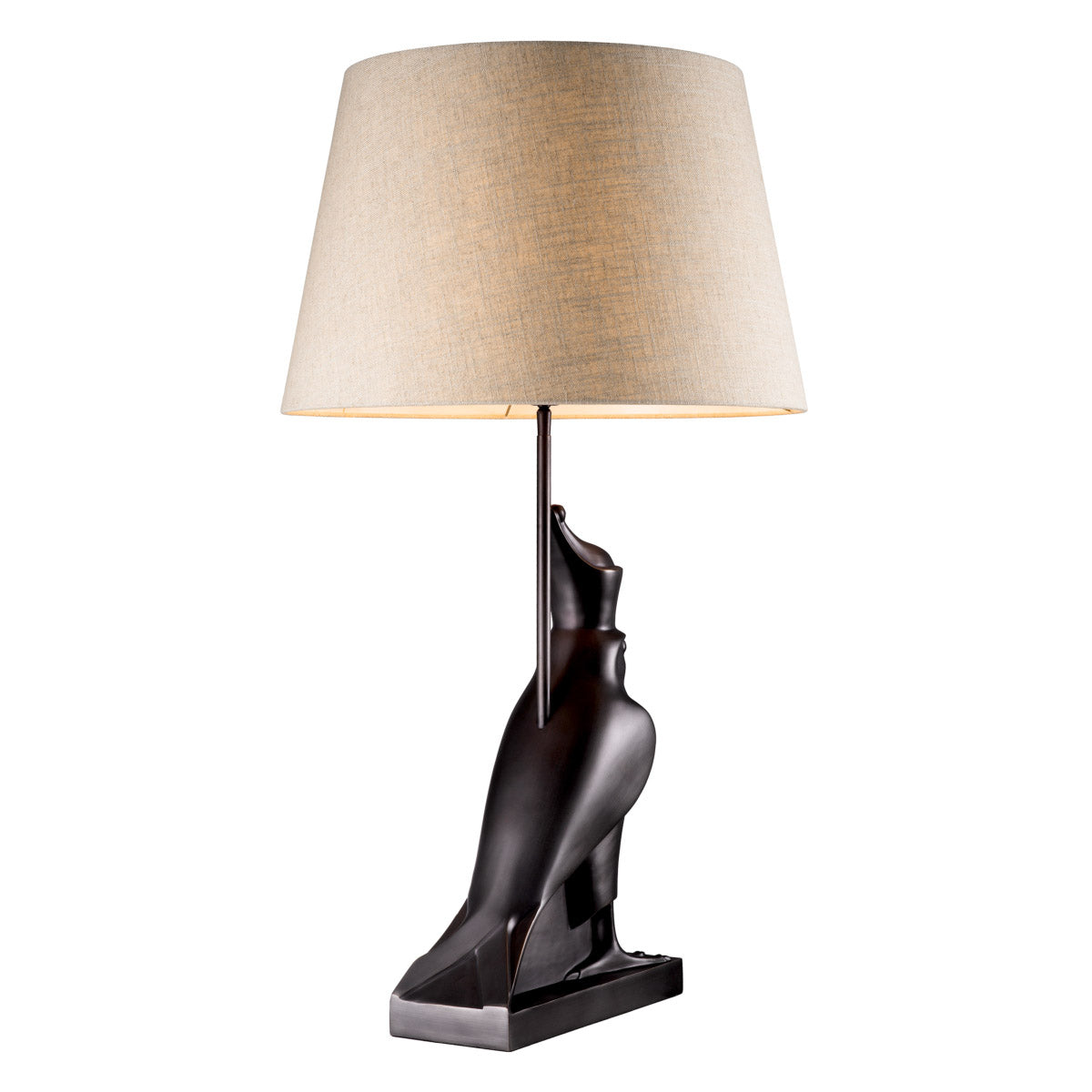 Eichholtz Table lamp Horus association even gave rise to a cult, in which he was referred to as "Nectanebo-the-Falcon."
