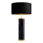 Eichholtz Table Lamp Newman lighting at its best. Its base consists of an octagonal pillar structure in grey marble,