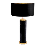 Eichholtz Table Lamp Newman with antique brass details as an integral part of the design. Completed to perfection by