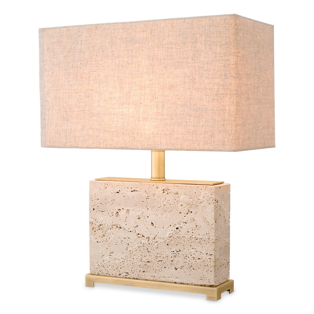 Eichholtz Table Lamp Newton S Experience the beauty of travertine stone with the Newton Table Lamp. Handcrafted from natural travertine,