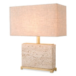 Eichholtz Table Lamp Newton S Experience the beauty of travertine stone with the Newton Table Lamp. Handcrafted from natural travertine,