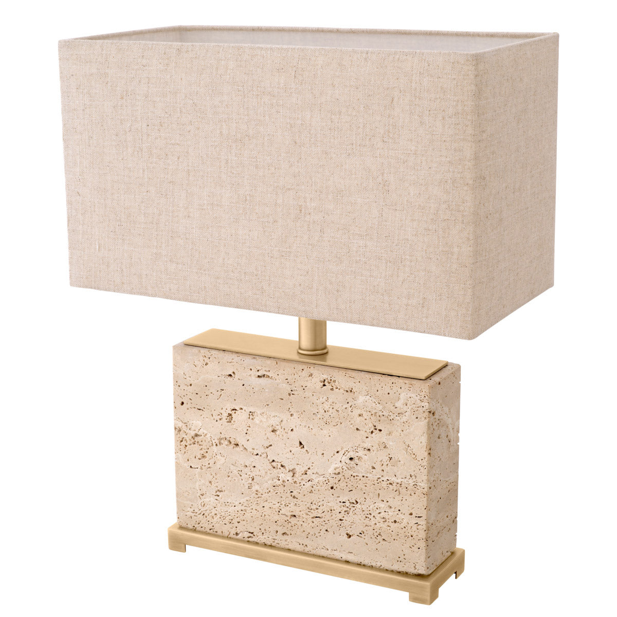 Eichholtz Table Lamp Newton S this lamp features an antique brass finish that complements the stone's neutral tones. The Newton's
