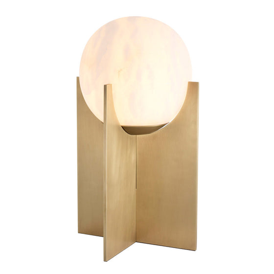 Eichholtz Table Lamp Scorpios L Table Lamp Scorpios reminds one of the moon thanks to the vein pattern on its